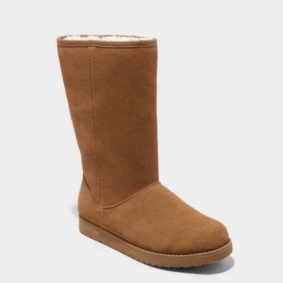 Universal Thread Shoes - Women's Sarah Suede Shearling Winter Boots